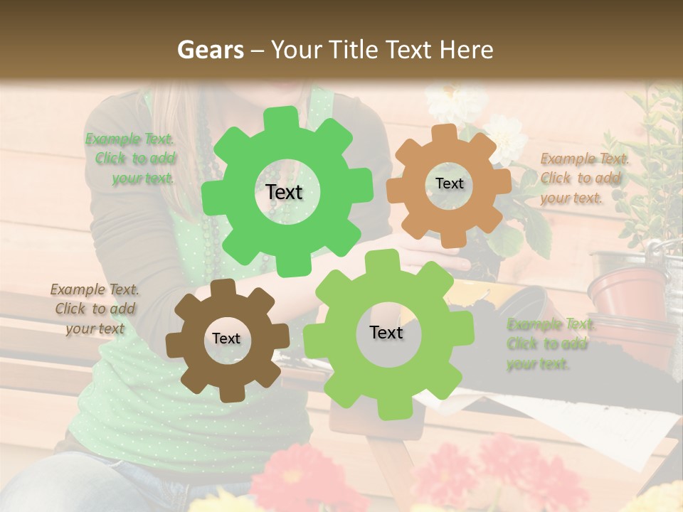 Garden Happiness Alone PowerPoint Template