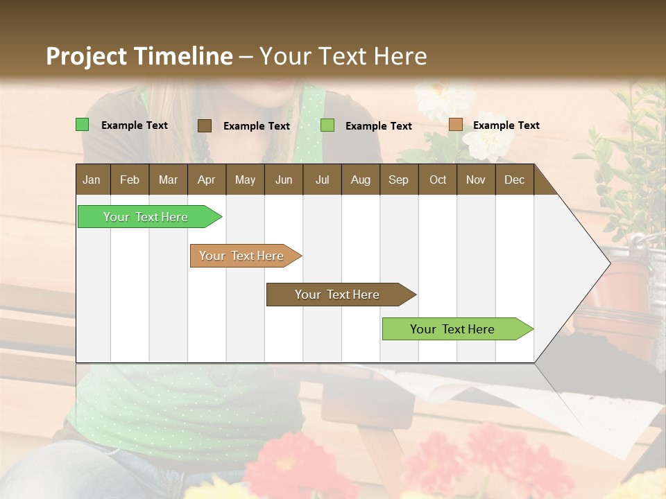Garden Happiness Alone PowerPoint Template