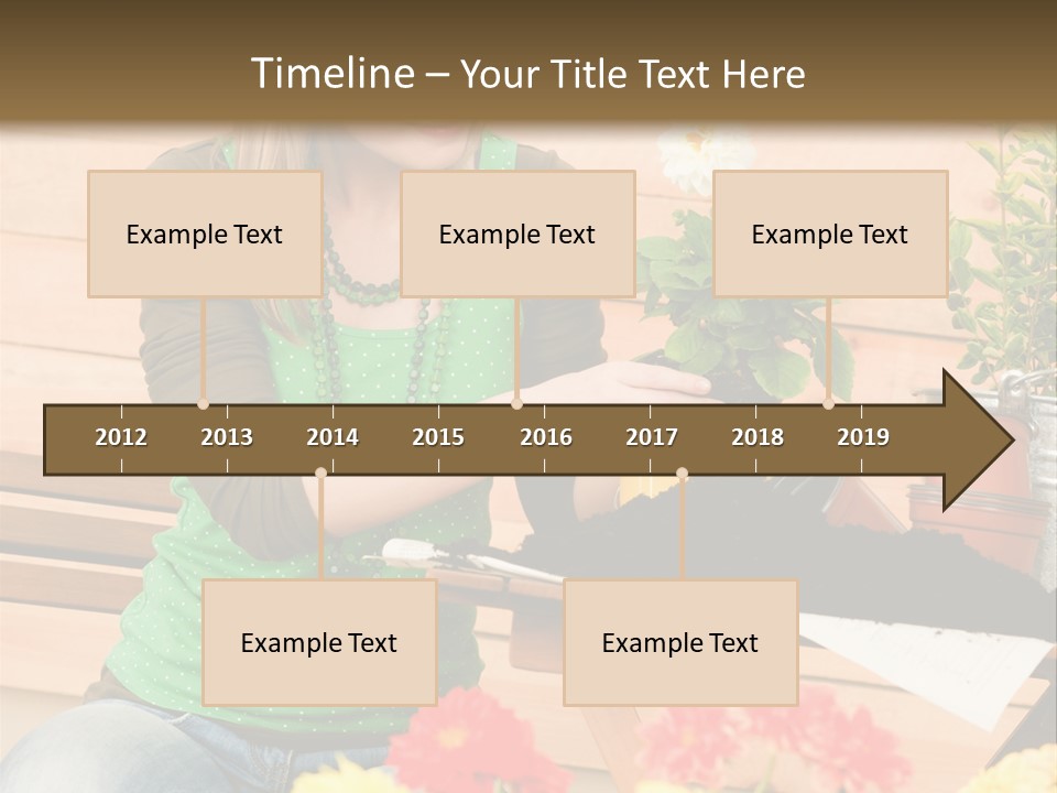 Garden Happiness Alone PowerPoint Template