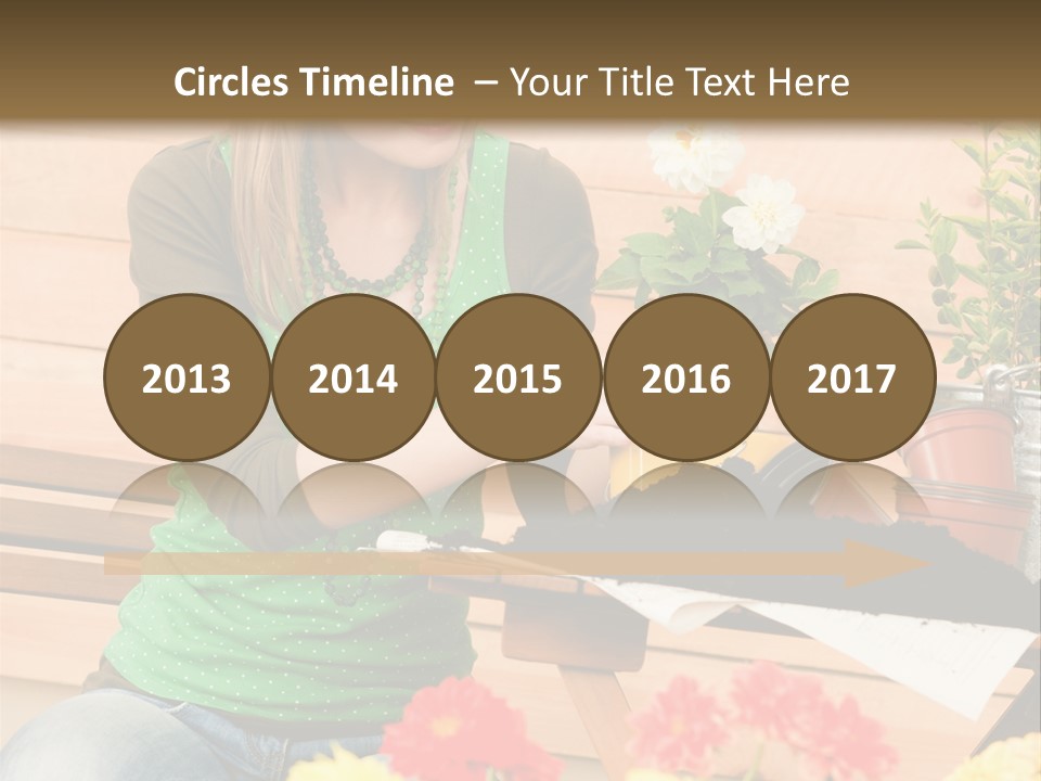 Garden Happiness Alone PowerPoint Template