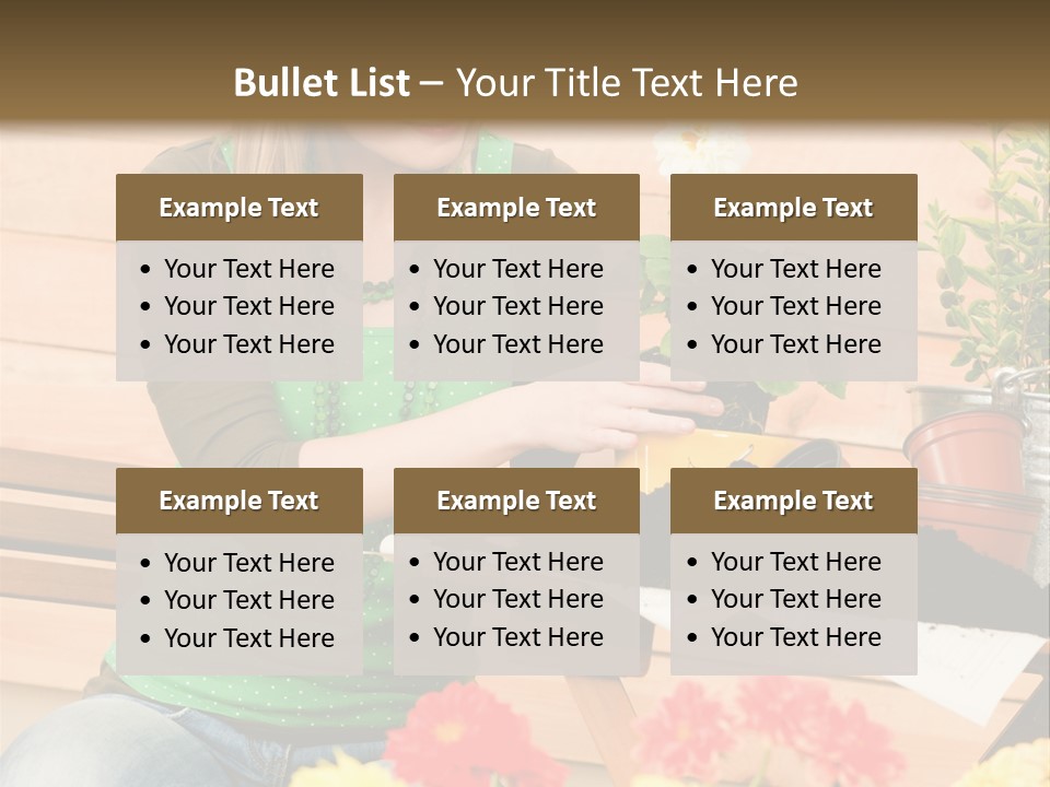 Garden Happiness Alone PowerPoint Template