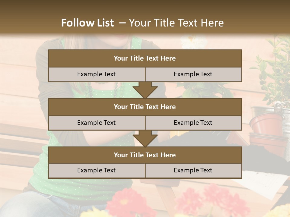 Garden Happiness Alone PowerPoint Template