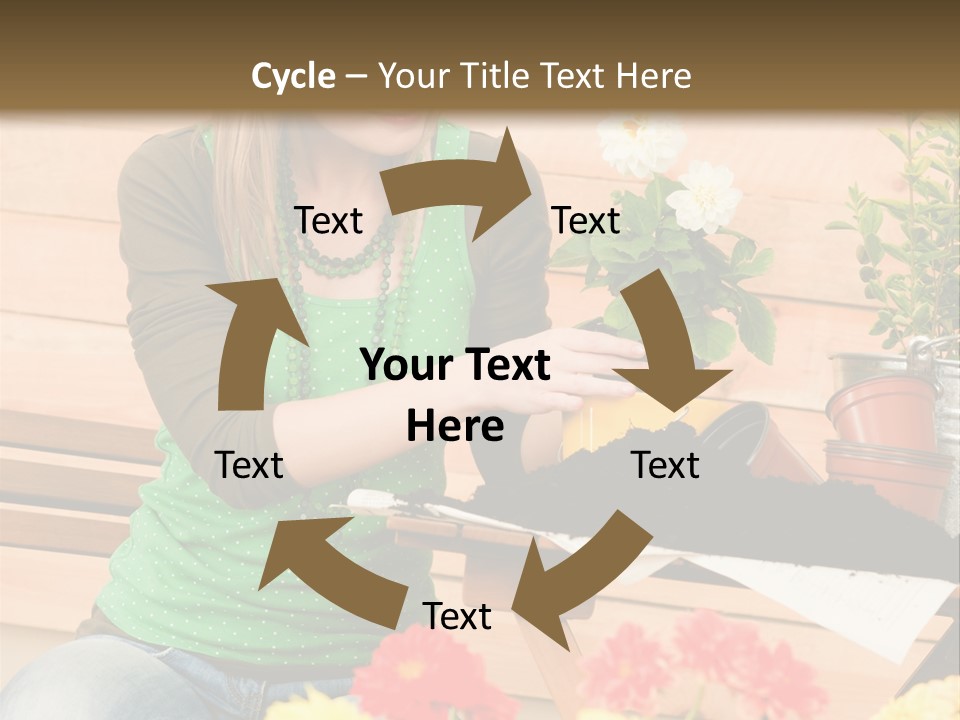 Garden Happiness Alone PowerPoint Template