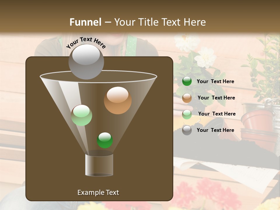 Garden Happiness Alone PowerPoint Template