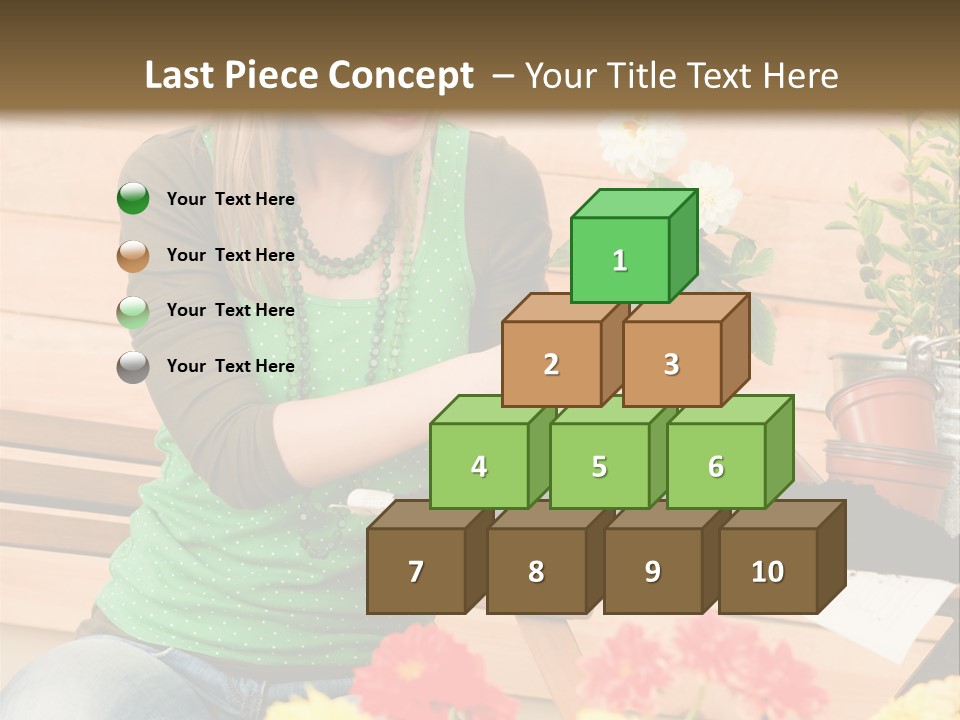 Garden Happiness Alone PowerPoint Template