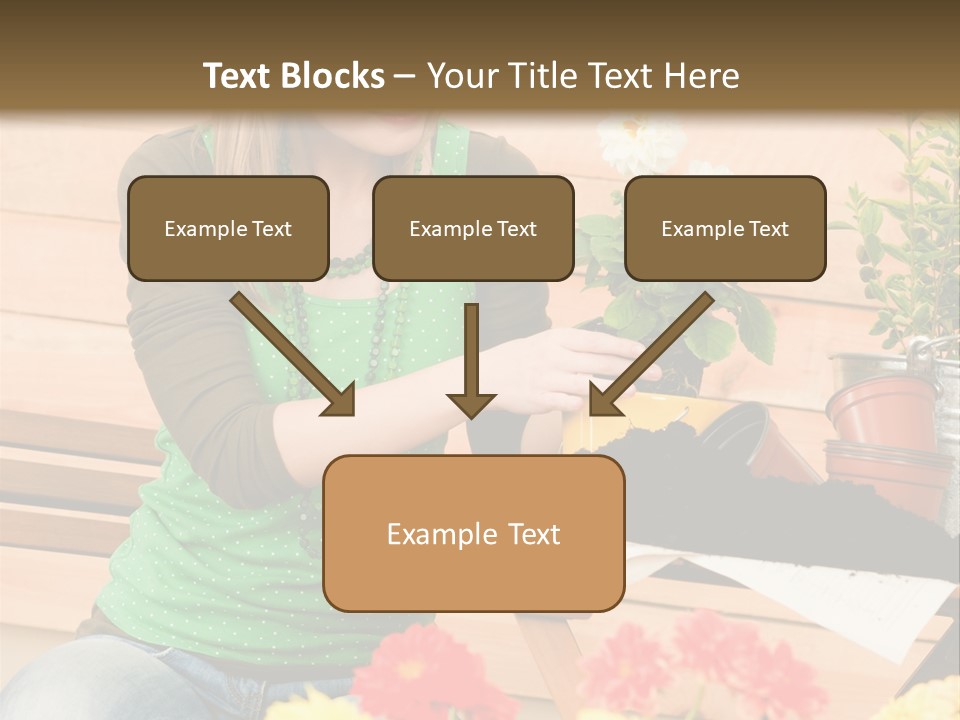 Garden Happiness Alone PowerPoint Template