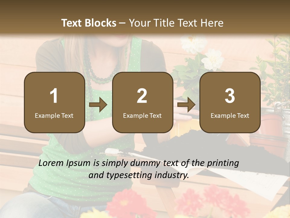 Garden Happiness Alone PowerPoint Template