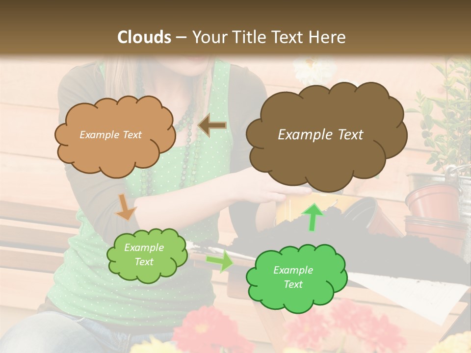 Garden Happiness Alone PowerPoint Template
