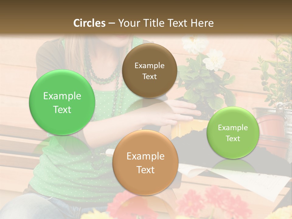 Garden Happiness Alone PowerPoint Template