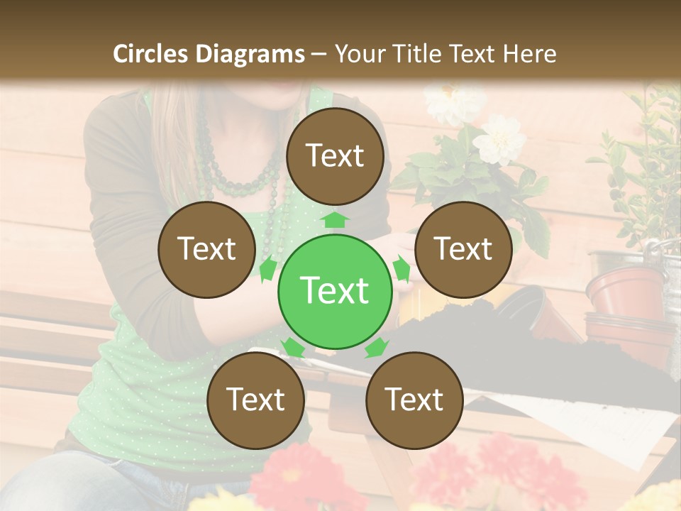 Garden Happiness Alone PowerPoint Template