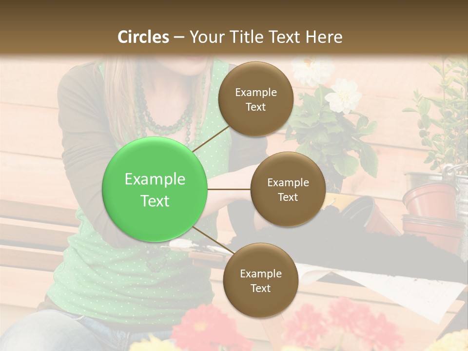 Garden Happiness Alone PowerPoint Template