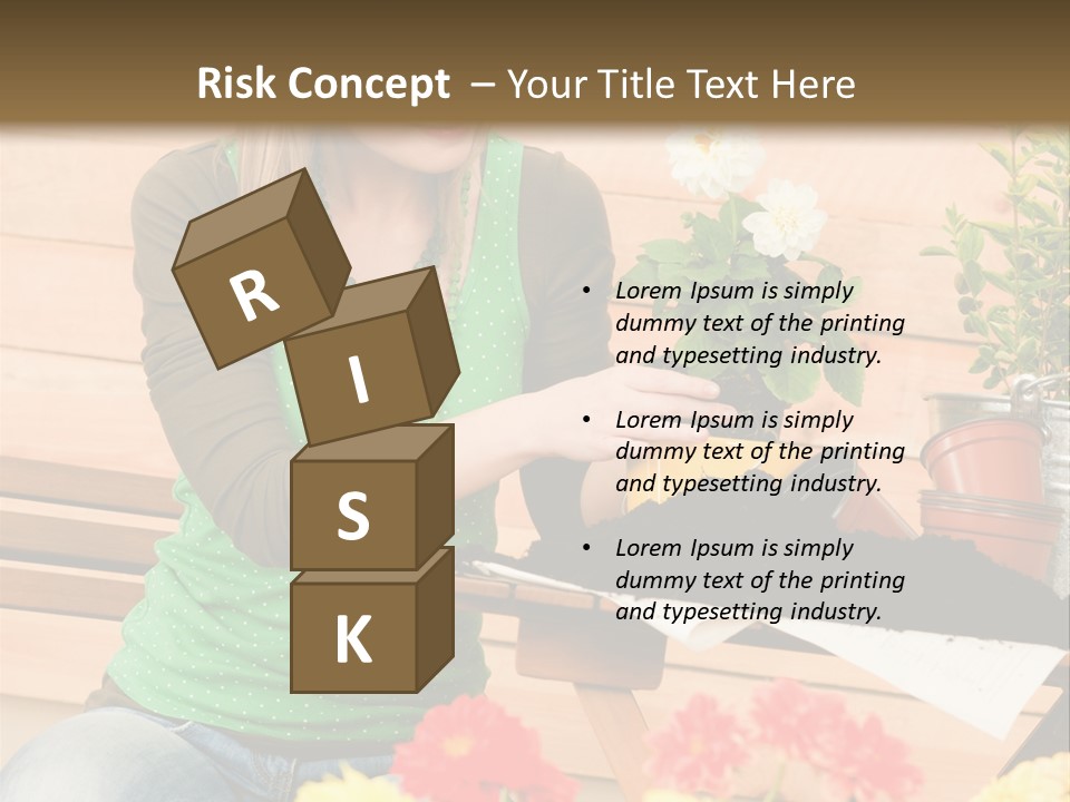 Garden Happiness Alone PowerPoint Template