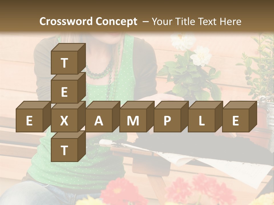 Garden Happiness Alone PowerPoint Template