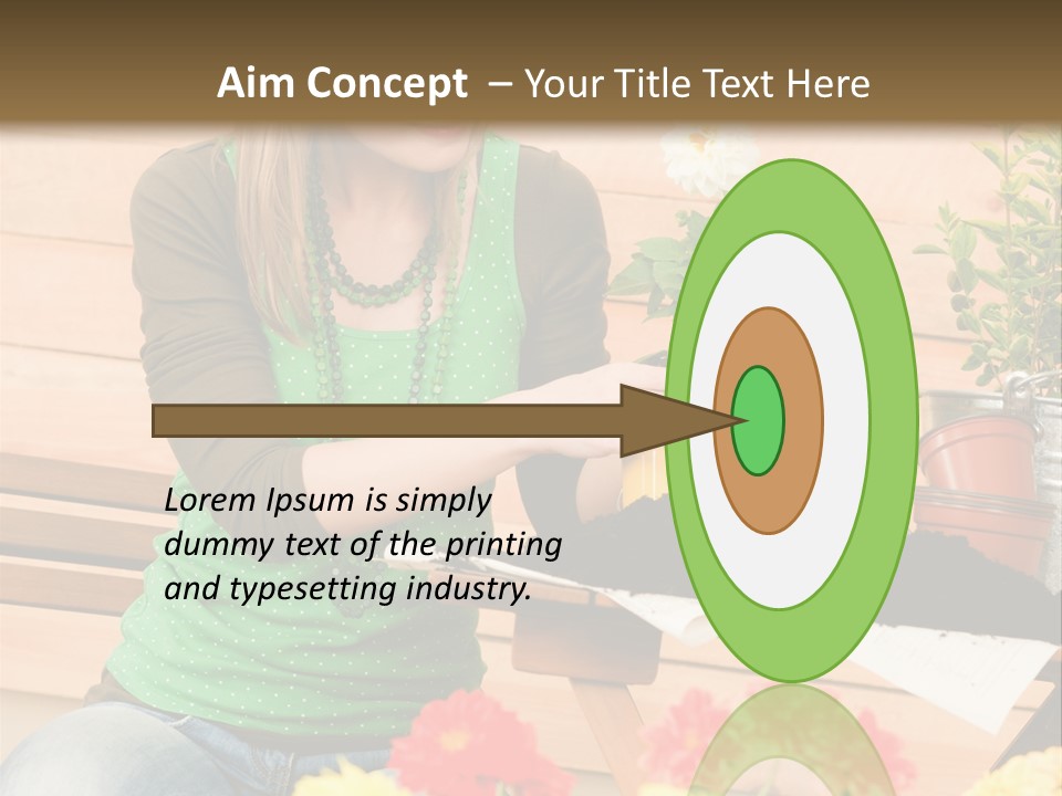 Garden Happiness Alone PowerPoint Template