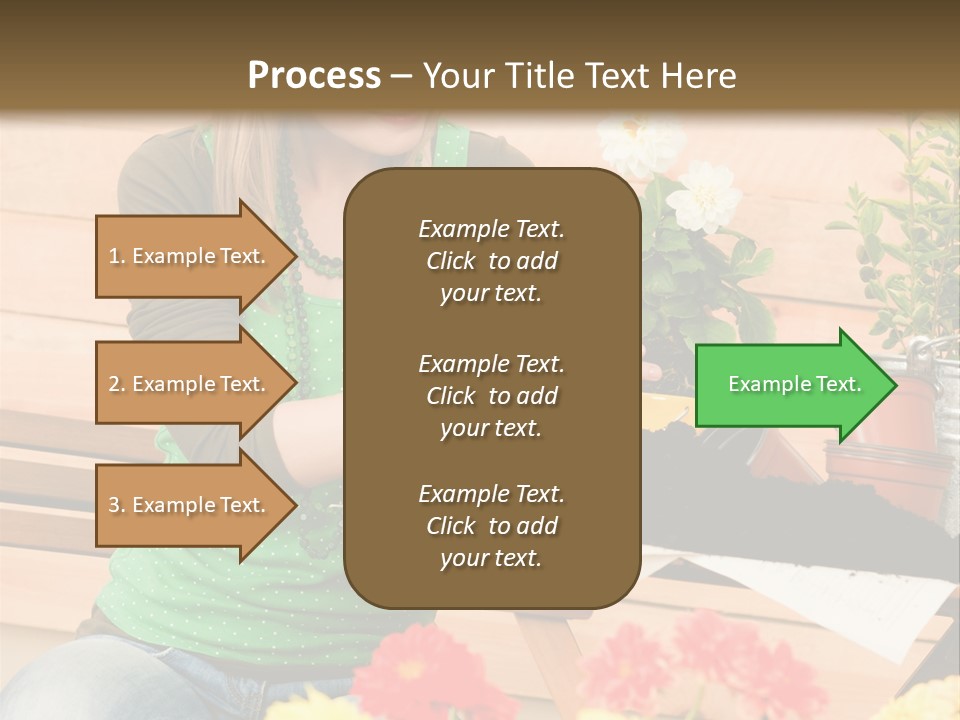 Garden Happiness Alone PowerPoint Template