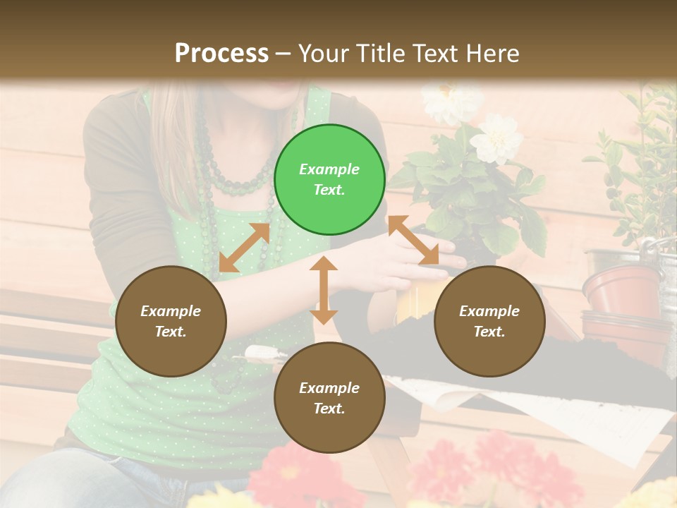 Garden Happiness Alone PowerPoint Template