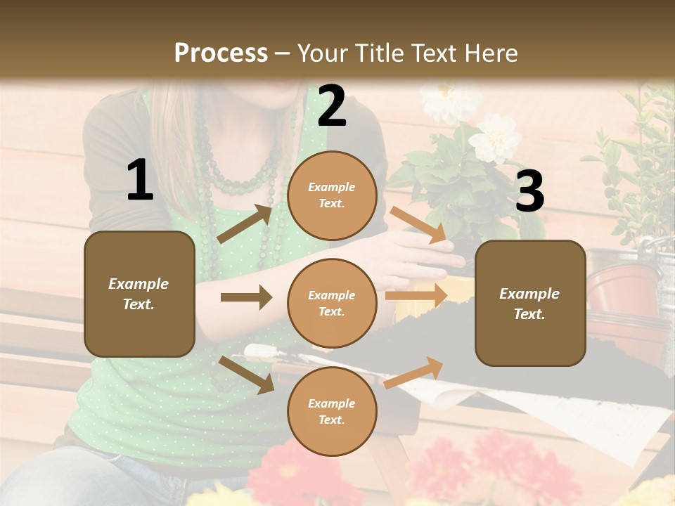 Garden Happiness Alone PowerPoint Template