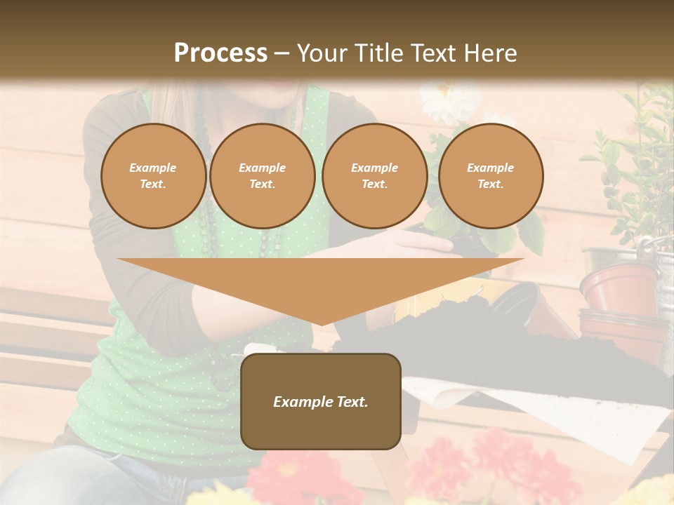 Garden Happiness Alone PowerPoint Template