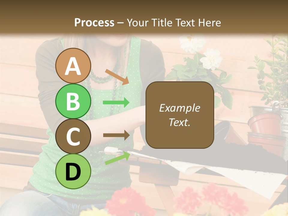 Garden Happiness Alone PowerPoint Template