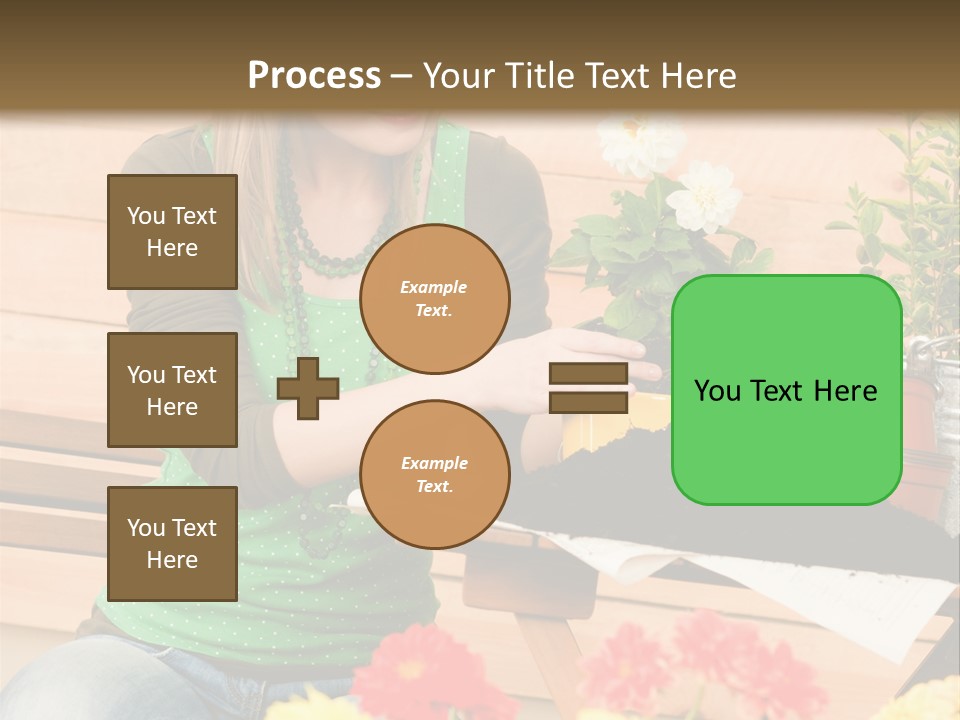 Garden Happiness Alone PowerPoint Template