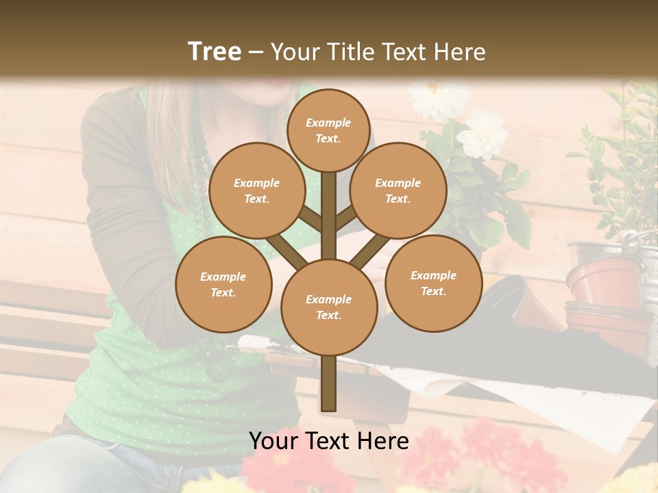 Garden Happiness Alone PowerPoint Template