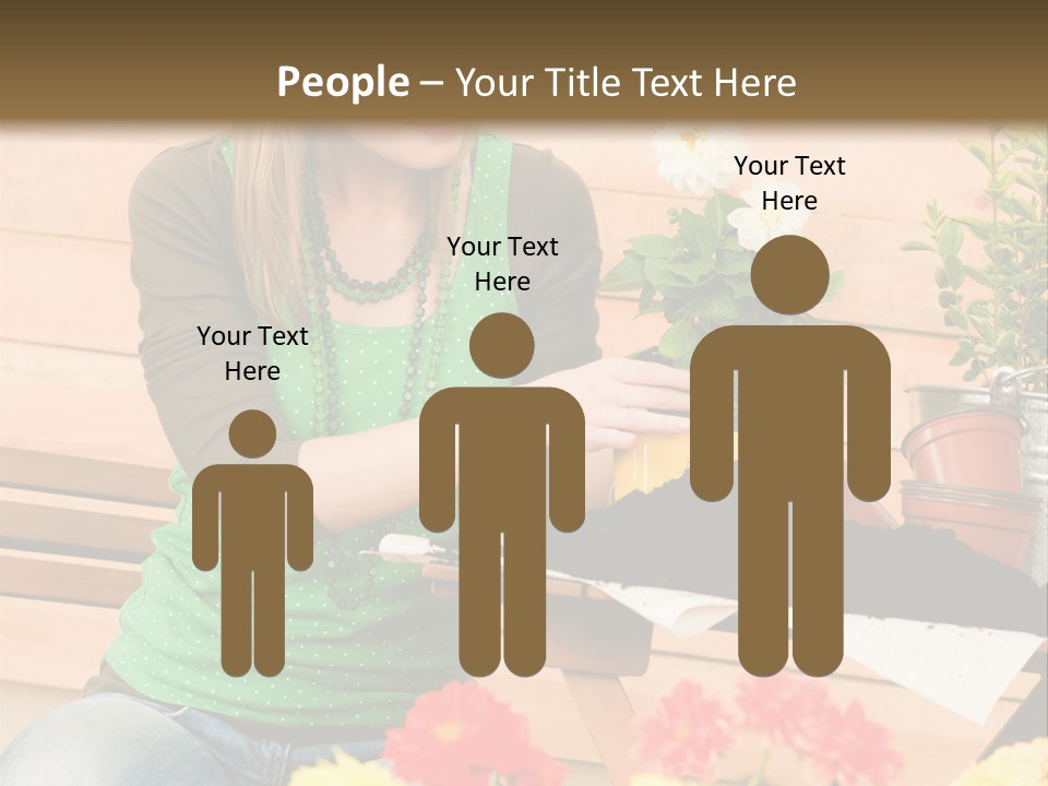 Garden Happiness Alone PowerPoint Template