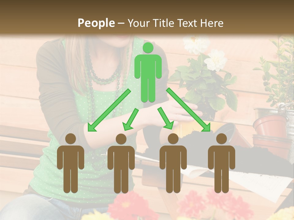 Garden Happiness Alone PowerPoint Template