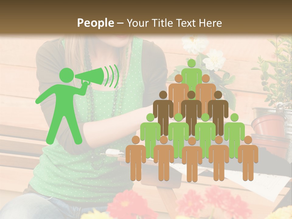 Garden Happiness Alone PowerPoint Template