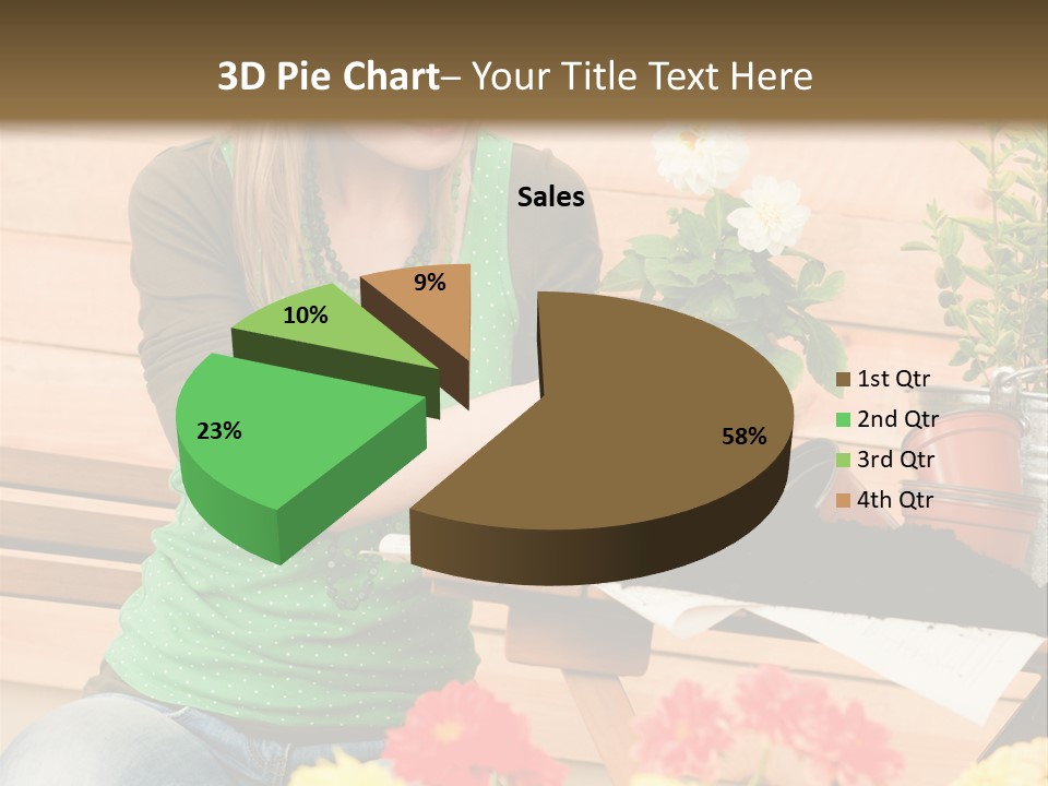 Garden Happiness Alone PowerPoint Template