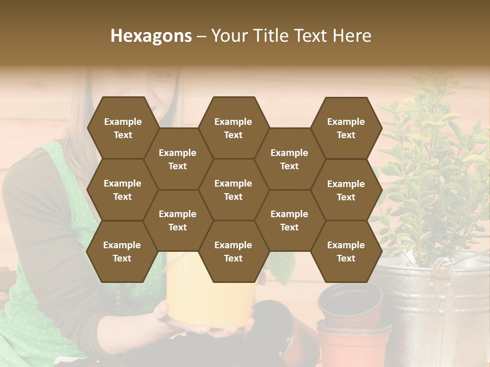 Green Smiling Happiness PowerPoint Template