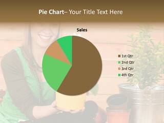 Green Smiling Happiness PowerPoint Template