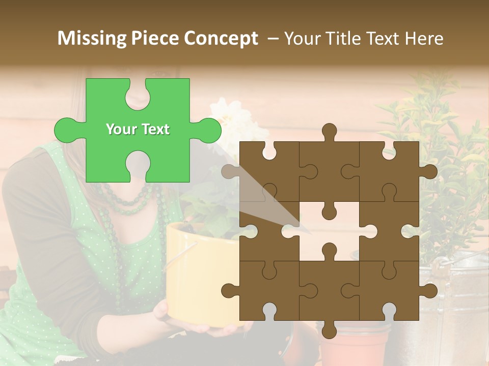 Green Smiling Happiness PowerPoint Template