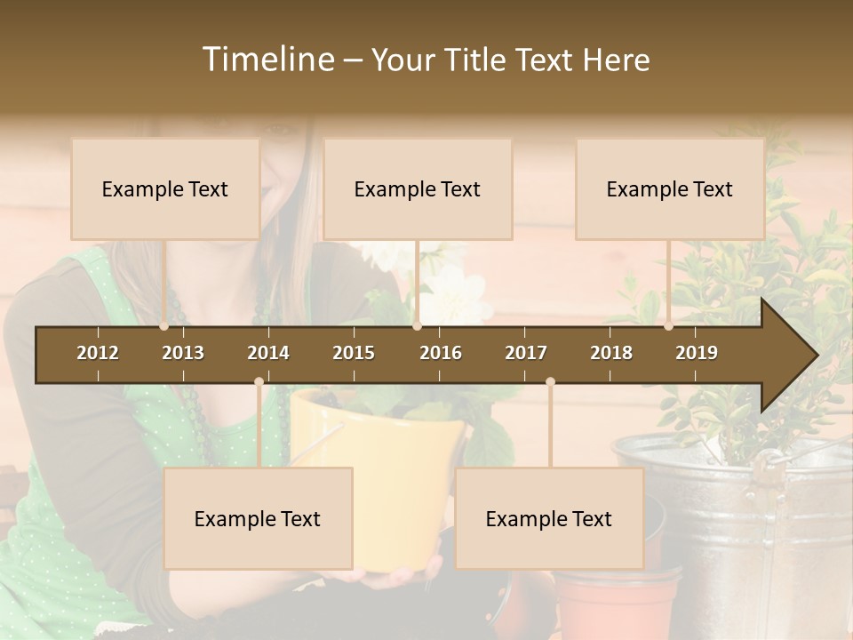 Green Smiling Happiness PowerPoint Template