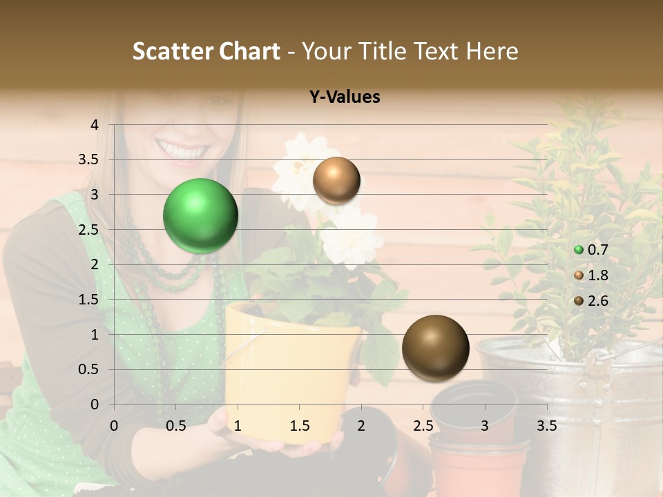 Green Smiling Happiness PowerPoint Template