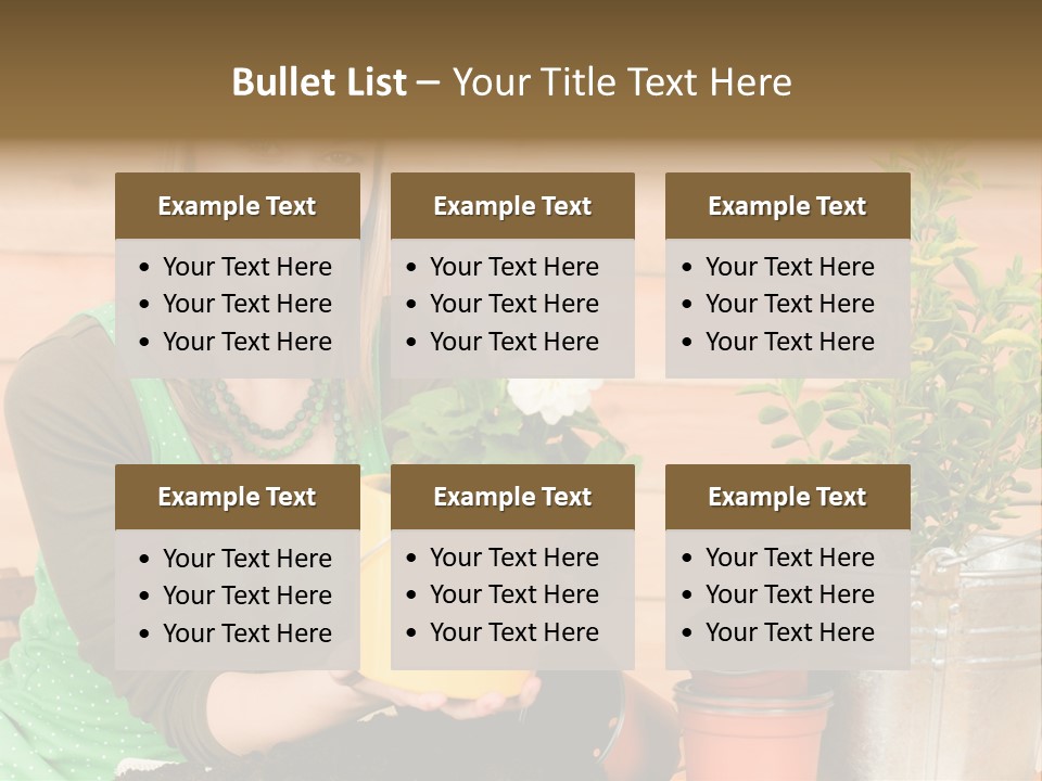 Green Smiling Happiness PowerPoint Template