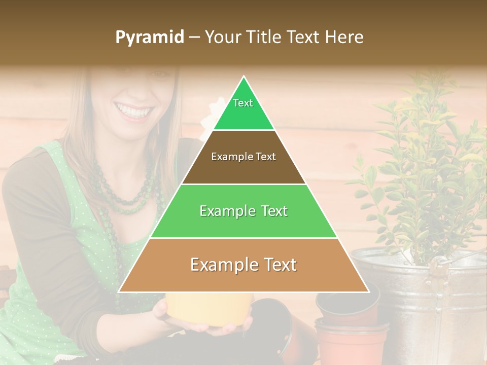 Green Smiling Happiness PowerPoint Template