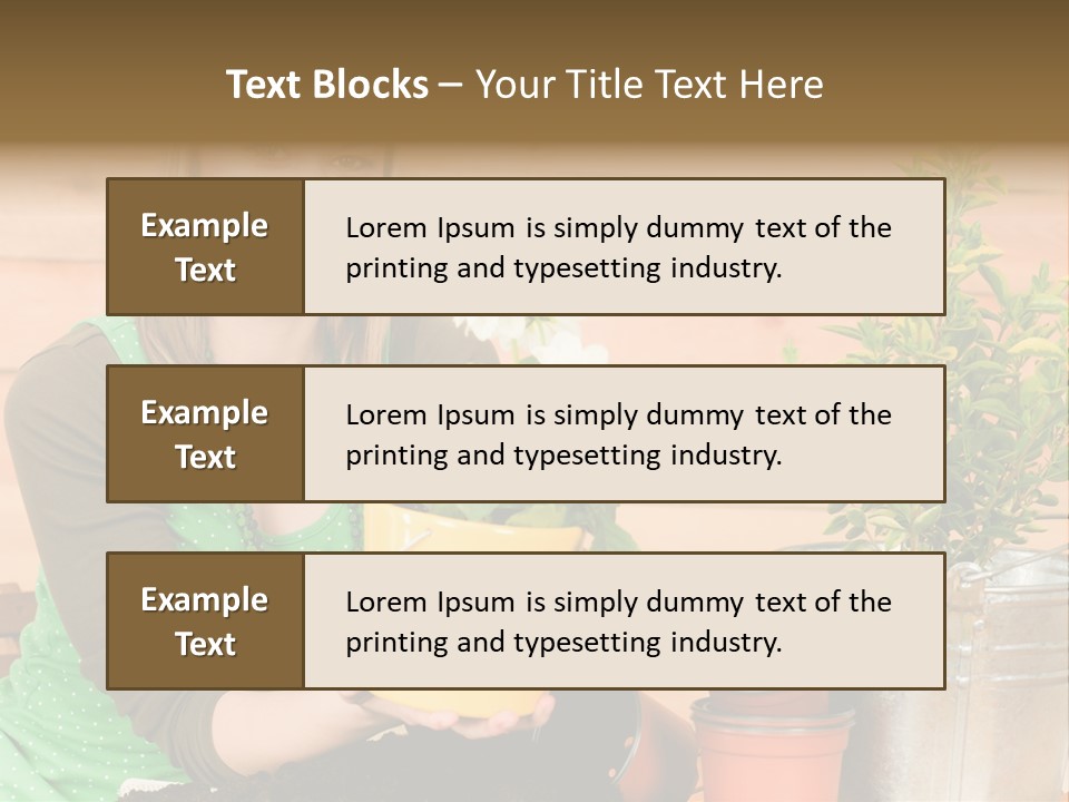 Green Smiling Happiness PowerPoint Template