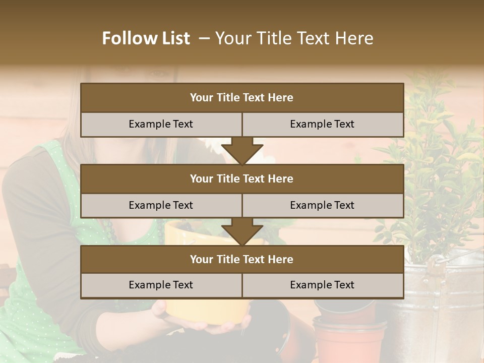 Green Smiling Happiness PowerPoint Template