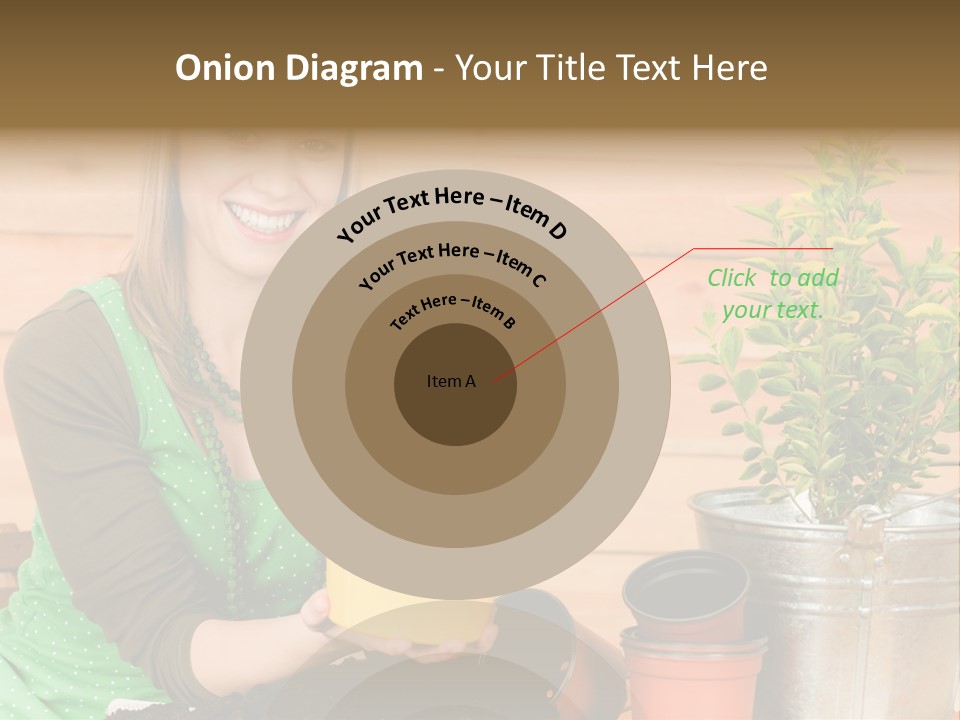 Green Smiling Happiness PowerPoint Template