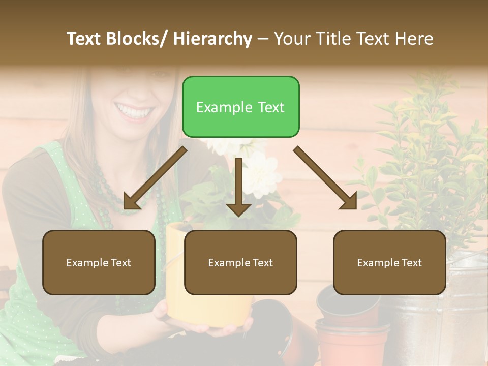 Green Smiling Happiness PowerPoint Template