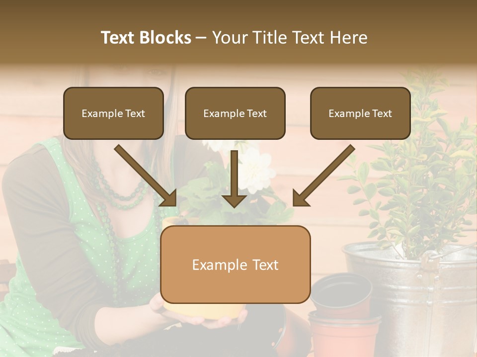 Green Smiling Happiness PowerPoint Template