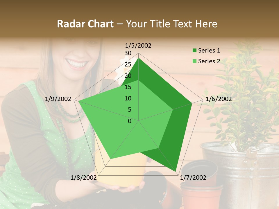 Green Smiling Happiness PowerPoint Template
