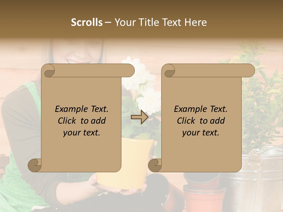 Green Smiling Happiness PowerPoint Template