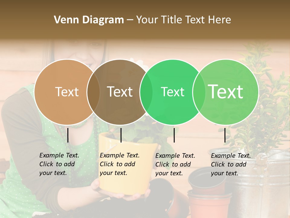 Green Smiling Happiness PowerPoint Template