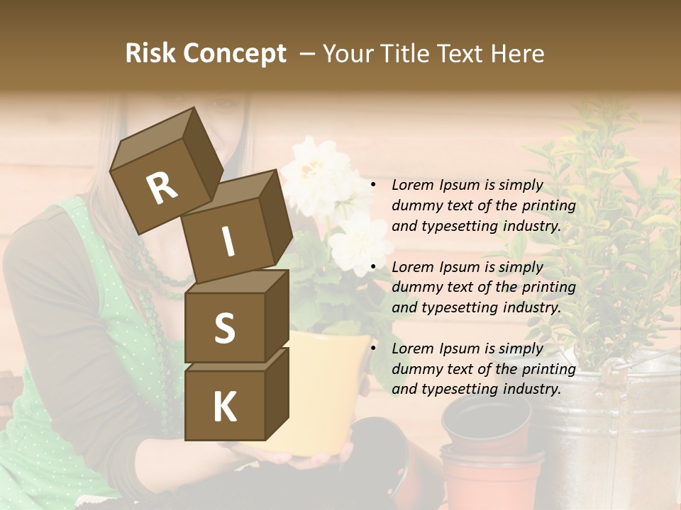 Green Smiling Happiness PowerPoint Template