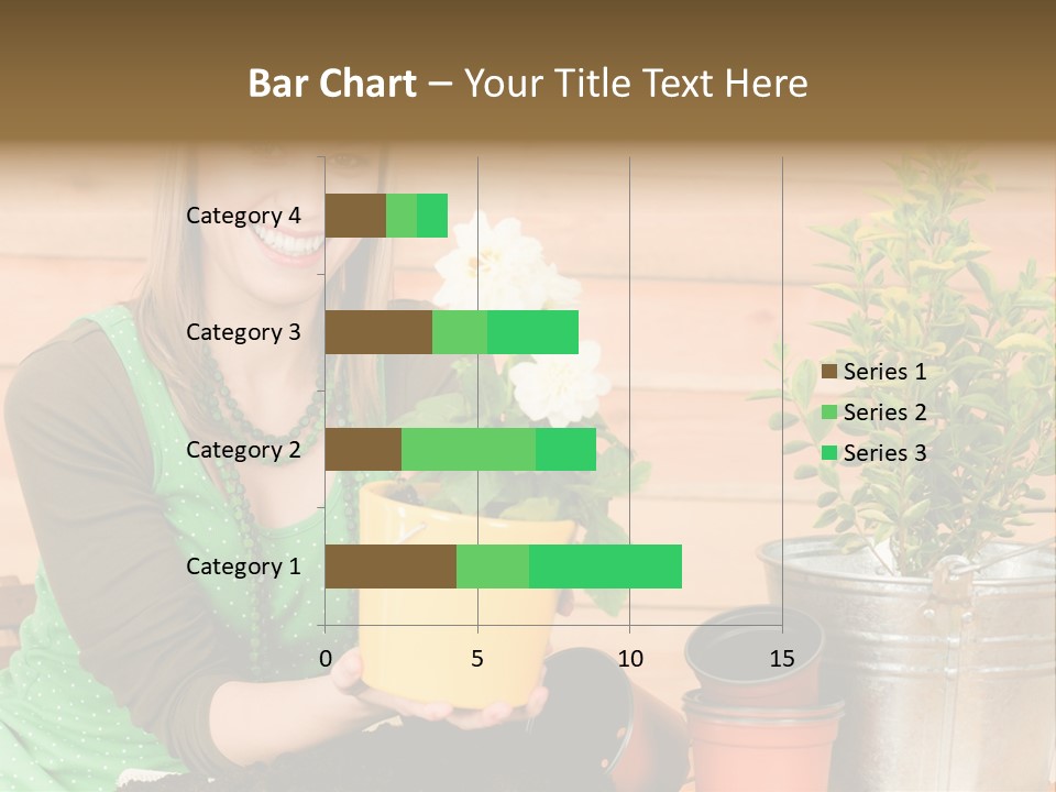 Green Smiling Happiness PowerPoint Template