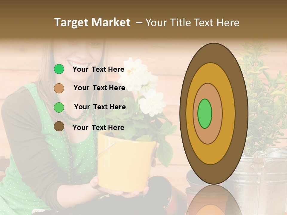 Green Smiling Happiness PowerPoint Template