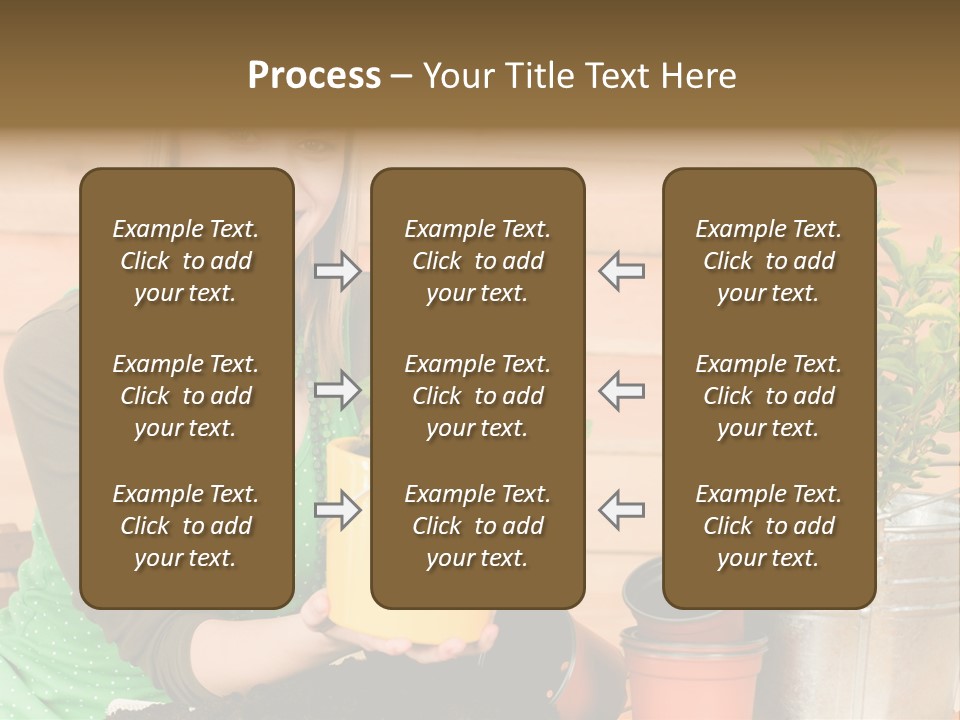 Green Smiling Happiness PowerPoint Template