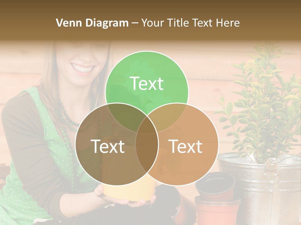 Green Smiling Happiness PowerPoint Template