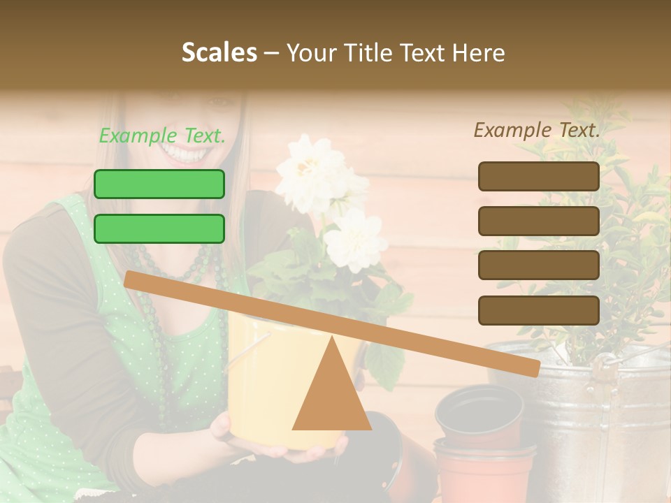 Green Smiling Happiness PowerPoint Template